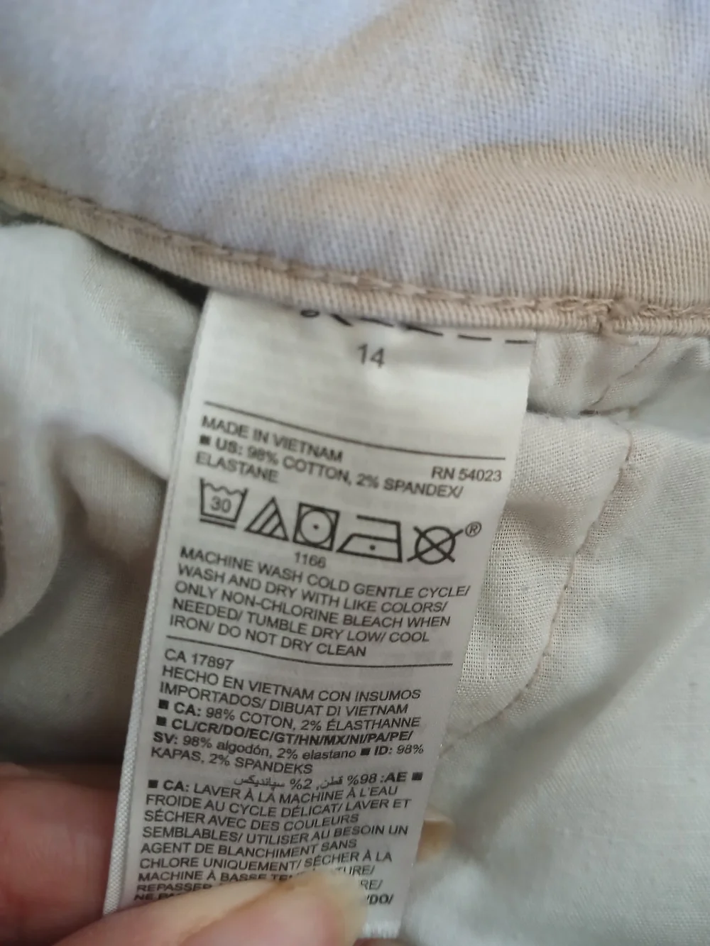 Old Navy Light Cream Chino Shorts
